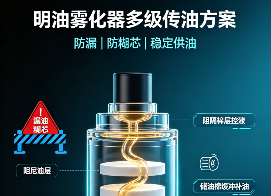 明油雾化器痛点终于被材料解决✨漏油❌糊芯❌